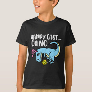 Camiseta Feliz Pascua Oh No Trex Huevo Divertido Pascua Din
