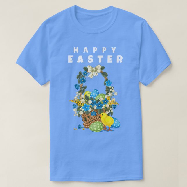 Camiseta Feliz Pascua para la fiesta de Pascua (Diseño del anverso)