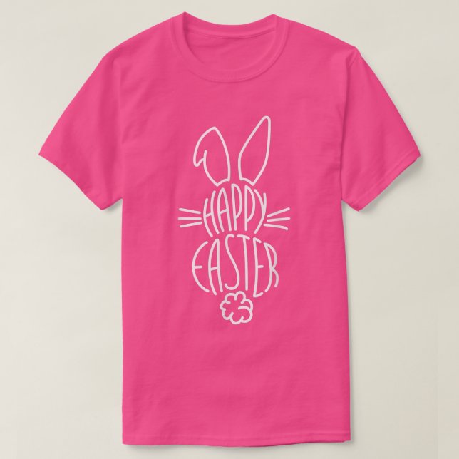 Camiseta Feliz Pascua, Pascua, Conejo de Pascua, Día de Pas (Diseño del anverso)