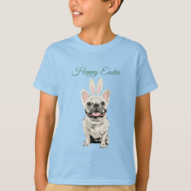 Camiseta Feliz Pascua, perro (Anverso)