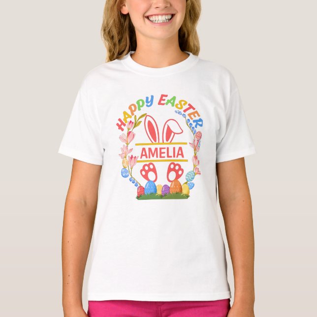 Camiseta Feliz Pascua Personalizado  (Anverso)