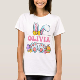 Camiseta Feliz Pascua Personalizado Conejito Lindo Niño Pas