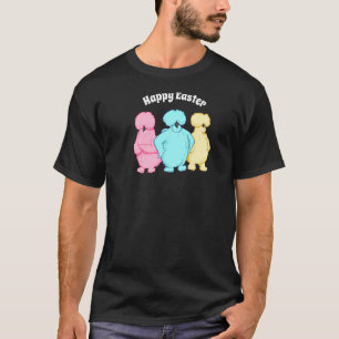 Camiseta Feliz Pascua, pollo asado y con seda