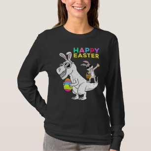 Camiseta Feliz Pascua T Rex Dino Dabbing Rabbit Dab Boys Gi