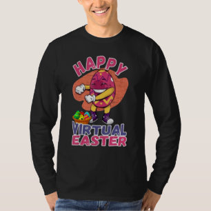 Camiseta Feliz Pascua Virtual Floss Easter Eggys Boy Kid To