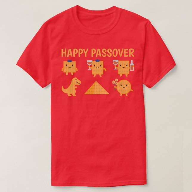 Camiseta Feliz Passover Afikoman Matzo (Diseño del anverso)