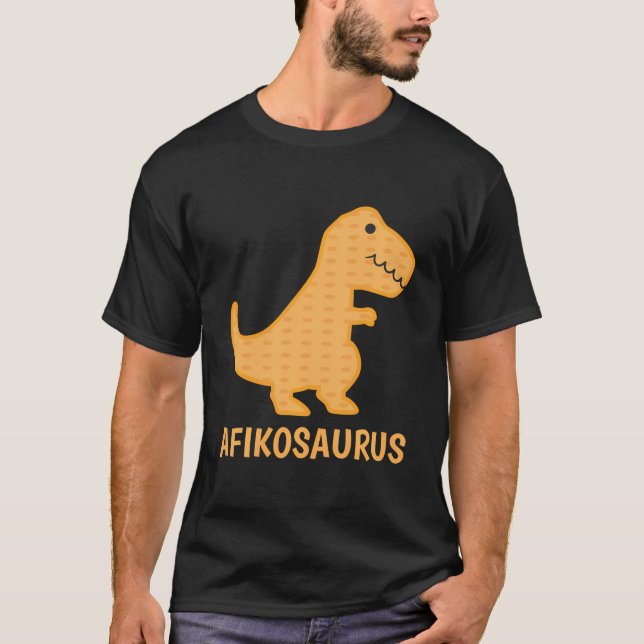 Camiseta Feliz Passover Afikosaurus Matzo (Anverso)