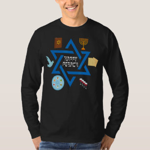 Camiseta Feliz Passover Matzos 2022 Pesach Seder Mat hebreo