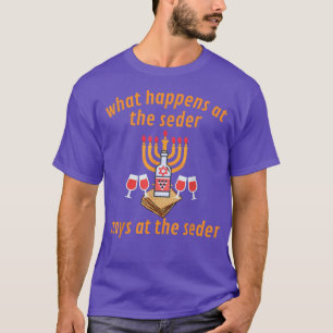 Camiseta Feliz Passover Seder Dinner Matzah Festividad Judí