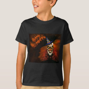 Camiseta Feliz Payaso de Halloween asustado