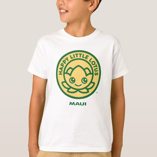 Camiseta Feliz pequeño loto, Maui, (Anverso)