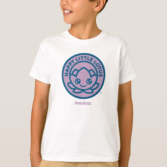 Camiseta Feliz pequeño Lotus, París (Anverso)