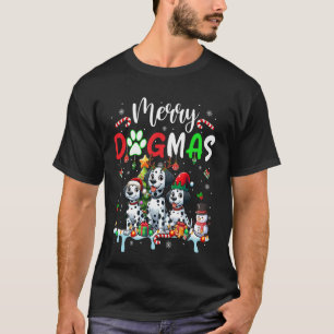 Camiseta Feliz perro de Navidad Tres renos de Santa Elf Dal