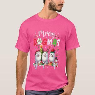 Camiseta Feliz Perro de Navidad Tres Reyes de Santa Elf Sam