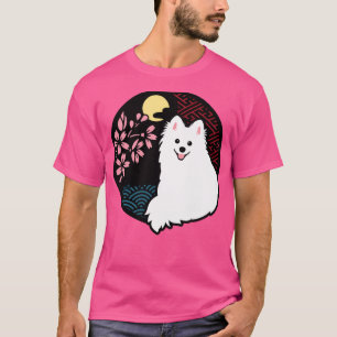 Camiseta Felíz perro de Spitz Sakura - Cortan papel infanti
