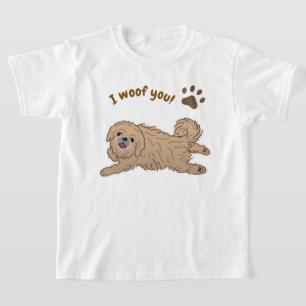 Camiseta Feliz Perro Pekín, amante de ti