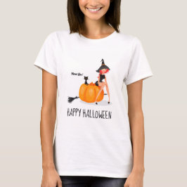 Camiseta Feliz personalizable divertido de Halloween