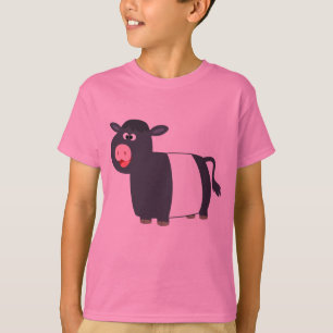 Camiseta Feliz Personalizado Belt Galloway Cow Niños Camise