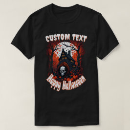 Camiseta Feliz Personalizado de la casa fantasma de Hallowe