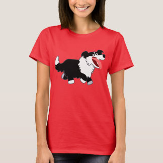 Camiseta feliz Personalizado de la frontera de muj