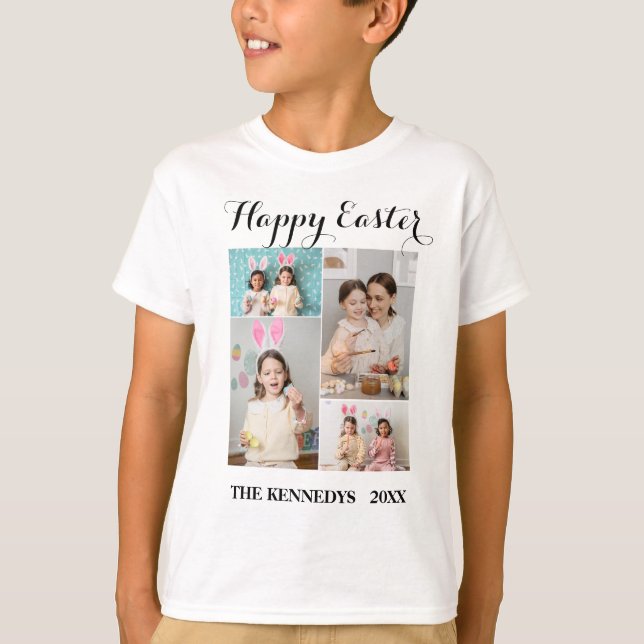 Camiseta Feliz Personalizado de Pascua por la Pascua de la  (Anverso)