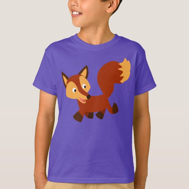 Camiseta feliz Personalizado Fox para niños (Anverso)