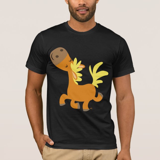 Camiseta feliz Personalizado Pony (Anverso)
