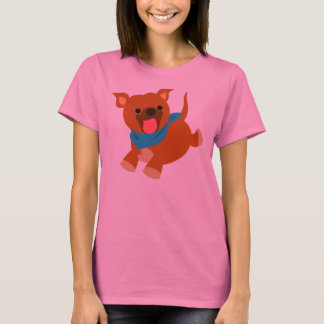 Camiseta feliz Personalizado Staffie