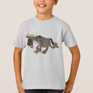 Camiseta feliz Personalizado Wildebeest para niños