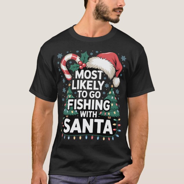 Camiseta Feliz Pescado de Navidad (Anverso)