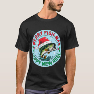 Camiseta Feliz Pescado-mas Feliz Año Nuevo