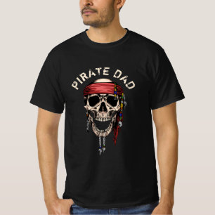 Camiseta Feliz PIRATE SKULL DAD T-Shirt