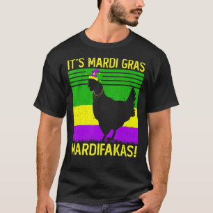 Camiseta Feliz Pollo de Mardi Gras  Desfile de disfraces vi