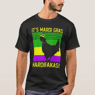 Camiseta Feliz Pollo de Mardi Gras  Desfile de disfraces vi
