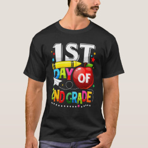 Camiseta Feliz Primer Día De 2do Grado Maestro De Vuelta A