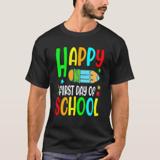 Camiseta Feliz Primer Día De Clase Maestro Regreso A Clases