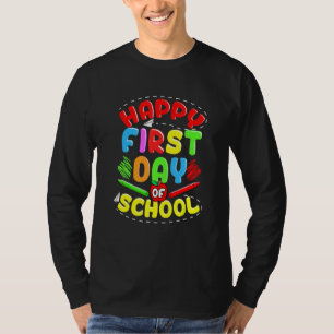 Camiseta Feliz Primer Día De Clase Profesor Regreso A Clase