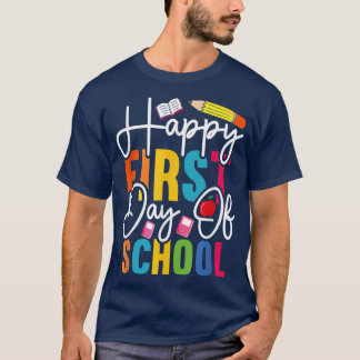 Camiseta Feliz primer día de clases a estudiantes