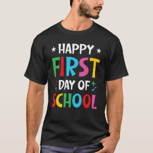 Camiseta Feliz primer día de clases bienvenidos de vuelta a