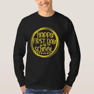 Camiseta Feliz Primer Día De Enseñanza De Educador Principa
