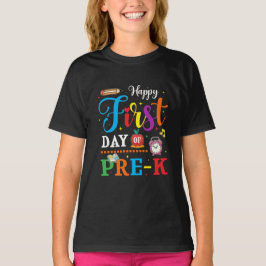 Camiseta Feliz Primer Día de Escuela