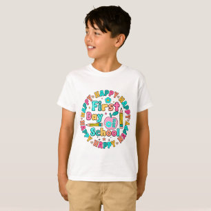 Camiseta Feliz Primer Día de Escuela