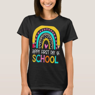 Camiseta Feliz primer día de escuela El arcoiris vuelve a s