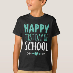 Camiseta Feliz Primer Día De Escuela Maestro Estudiante Fle