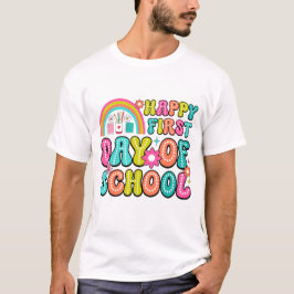 Camiseta Feliz Primer Día de Escuela – Perfecto Regreso a C