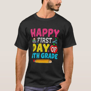 Camiseta Feliz Primer Día De Estudiante De Octavo Grado De