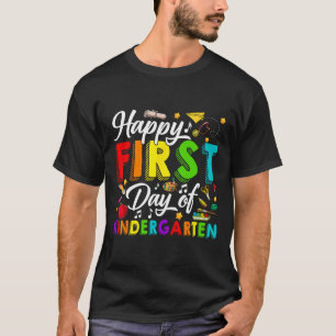 Camiseta Feliz Primer Día De Jardín De Infantes De Vuelta A