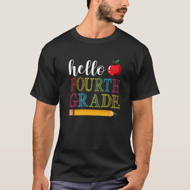 Camiseta Feliz Primer Día De La Escuela (Anverso)