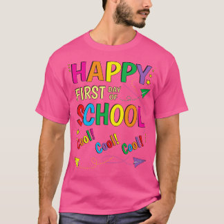 Camiseta Feliz Primer Día De La Escuela