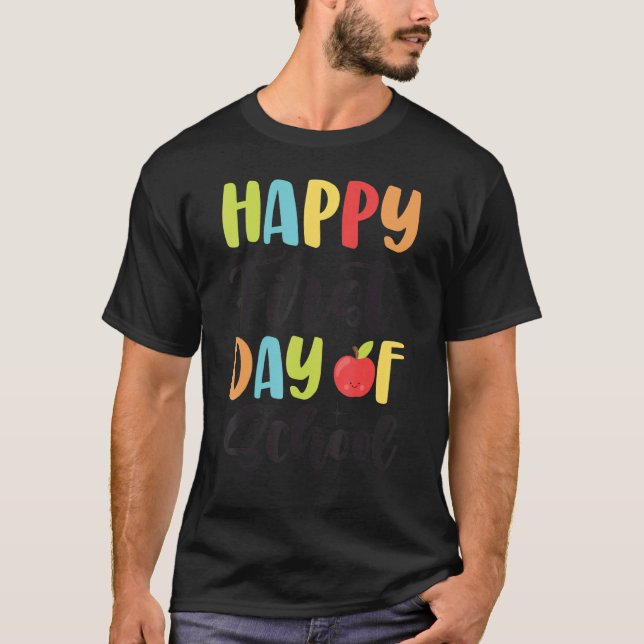 Camiseta Feliz Primer Día De La Escuela 2 (Anverso)